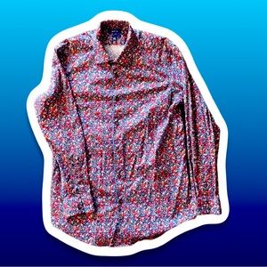 Flower Pattern Men Shirt